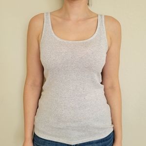 Heather Grey Scoop Neck Layering Tank